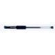 Pix transparent cu gel, cu rubber grip, varf 0.5mm, Office Products - negru