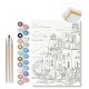 Set pictura pe numere Grecia, contine:panza canvas 40x30cm,3 pensule, ALPINO-Paint Color Experience