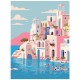 Set pictura pe numere Grecia, contine:panza canvas 40x30cm,3 pensule, ALPINO-Paint Color Experience