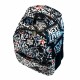 Ghiozdan Next Level, design alb negru, 2 compartimente