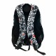 Ghiozdan Next Level, design alb negru, 2 compartimente