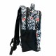 Ghiozdan Next Level, design alb negru, 2 compartimente