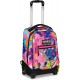 Troller Mitama, 3 compartimente, design roz cu albastru