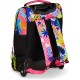 Troller Mitama, 3 compartimente, design roz cu albastru