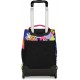 Troller Mitama, 3 compartimente, design roz cu albastru