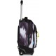 Troller Mitama, 3 compartimente, design negru cu alb
