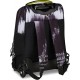 Troller Mitama, 3 compartimente, design negru cu alb
