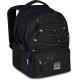 Ghiozdan Mitama, 3 compartimente, design negru