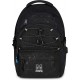 Ghiozdan Mitama, 3 compartimente, design negru