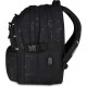 Ghiozdan Mitama, 3 compartimente, design negru