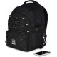 Ghiozdan Mitama, 3 compartimente, design negru