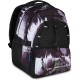 Ghiozdan Mitama, 3 compartimente, design alb cu negru