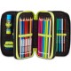 Penar echipat Mitama, 3 compartimente, design galben cu negru
