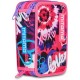 Penar echipat Mitama, 3 compartimente, design roz cu mov