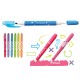 Set minitextmarkere Mitama, 6 bucati, 2 capete, culori care se schimba