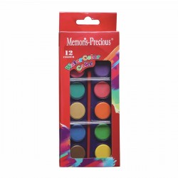 Acuarele Memoris-Precious, 12 culori+pensula