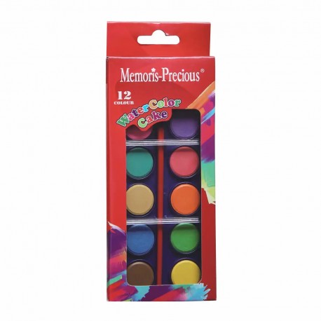 Acuarele Memoris-Precious, 12 culori+pensula