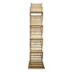 Stand pentru pliante, reviste in ZIG ZAG bambus, 5 buzunare, A4