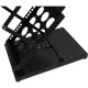 Stand pliabil dubla fata A4, 6 buzunare, negru