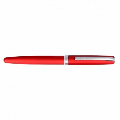 Stilou Online Eleganza, rosu satin, culoare scriere albastru