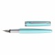 Stilou Online Eleganza, turcoaz satin, culoare scriere albastru