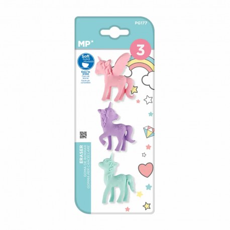 Set 3 radiere Main Paper, design unicorni