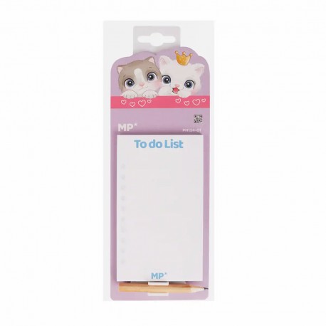 Notes magnetic cu creion Main Paper, design pisica