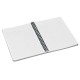 Caiet LEITZ Office, carton laminat, FSC, reciclabil, A5, 90 coli, cu spira, matematica, rosu