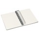 Caiet LEITZ Office, carton laminat, FSC, reciclabil, A5, 90 coli, cu spira, dictando, rosu