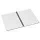 Caiet Leitz Office, carton laminat, FSC, reciclabil, A4, 90 coli, cu spira, dictando, rosu
