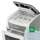 Distrugator documente automat Leitz IQ Small Office, P4, cross-cut, 50 coli, cos 20l, silentios, alb-gri