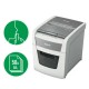 Distrugator documente automat Leitz IQ Small Office, P4, cross-cut, 50 coli, cos 20l, silentios, alb-gri