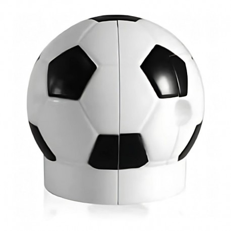 Ascutitoare electrica Eagle EG-5012, alimentare 4 baterii AA neincluse, 1 orificiu, 8mm, model minge fotbal, plastic, alb-negru