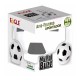 Ascutitoare electrica Eagle EG-5012, alimentare 4 baterii AA neincluse, 1 orificiu, 8mm, model minge fotbal, plastic, alb-negru