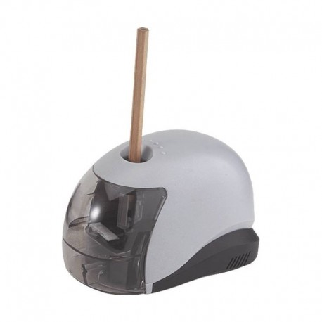 Ascutitoare electrica Eagle M5033B, alimentare 4 baterii AA neincluse, 1 orificiu, plastic, gri