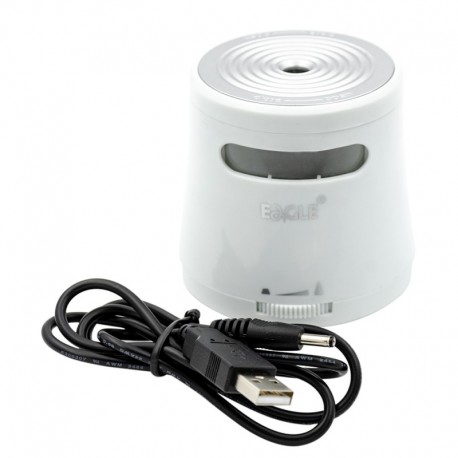 Ascutitoare electrica Eagle TY48USB, alimentare USB/2 baterii AA neincluse, 1 orificiu, 6-8mm, plastic, alb