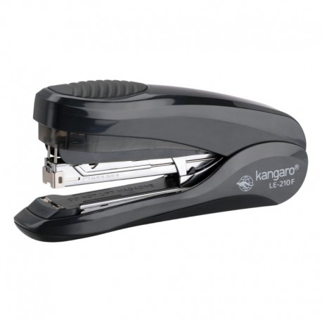 Capsator Kangaro Less Effort LE-210F/210FS, 24/6 - 26/8, 30 coli, 84mm, capsare usoara plata, negru