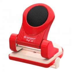 Perforator Kangaro Perfo-30, 30 coli, metalic, rosu