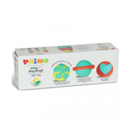 Plastilina Morocolor Primo, 3 culori in recipient plastic, 3X100g