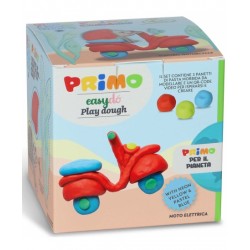 Cub creativ Morocolor Primo Cubido plastilina, 3 culori a 60 g, design masina