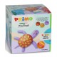 Cub creativ Morocolor Primo Cubido plastilina, 3 culori a 60 g, design testoasa