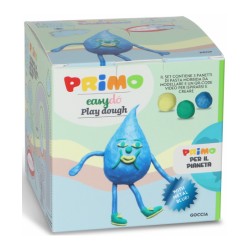 Cub creativ Morocolor Primo Cubido plastilina, 3 culori a 60 g, design picatura