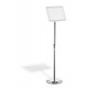 Stand cu panou informativ Durable, A4, rama click, argintiu, inaltime ajustabila 77-125 cm