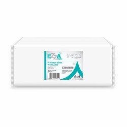 Prosoape V pliate EZZA Clean, albe, 2 straturi, 23 x 21cm, 150 bucati/pachet, 20 pachete/bax