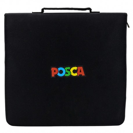 Mapa UNI Posca echipata cu 60 markere, 32x32x5cm,16286