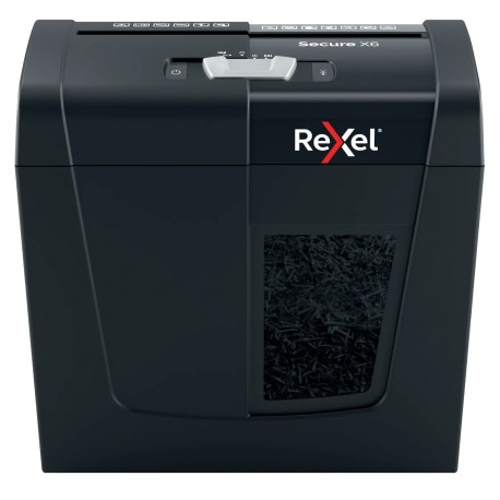 Distrugator documente manual REXEL SECURE X6, P4, cross-cut(confeti), 6 coli, 10l 