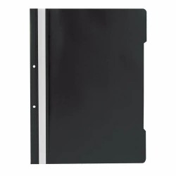 Dosar plastic cu doua gauri, A4, 25 bucati/set, negru