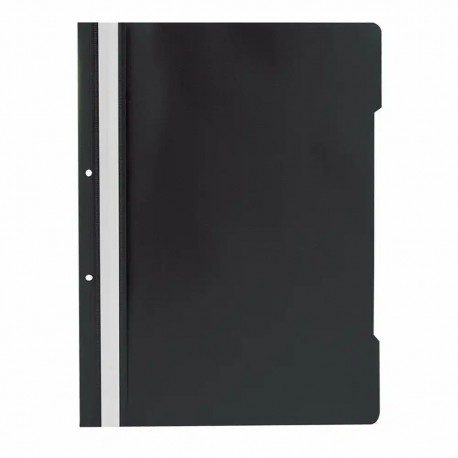 Dosar plastic cu doua gauri, A4, 25 bucati/set, negru
