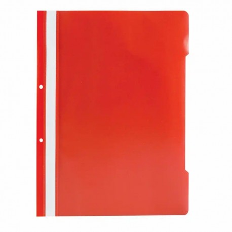 Dosar plastic cu doua gauri, A4, 50 bucati/set, rosu