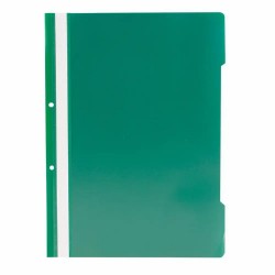 Dosar plastic cu doua gauri, A4, 50 bucati/set, verde